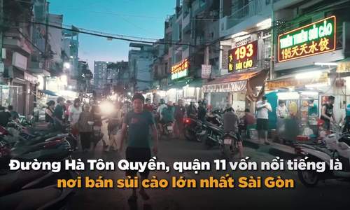 Con đường bán sủi cảo gốc Hoa dài nhất ở Sài Gòn